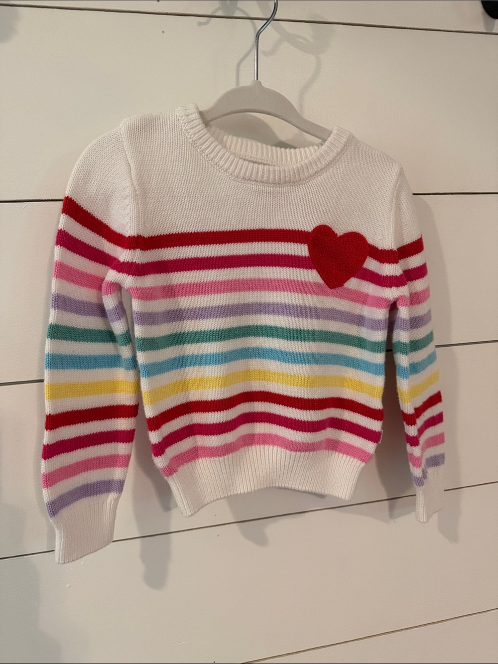 Little Sleepies Heart Stripe Sweater